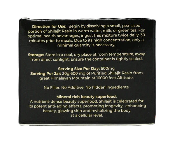 NEW Organic Shilajit Resin