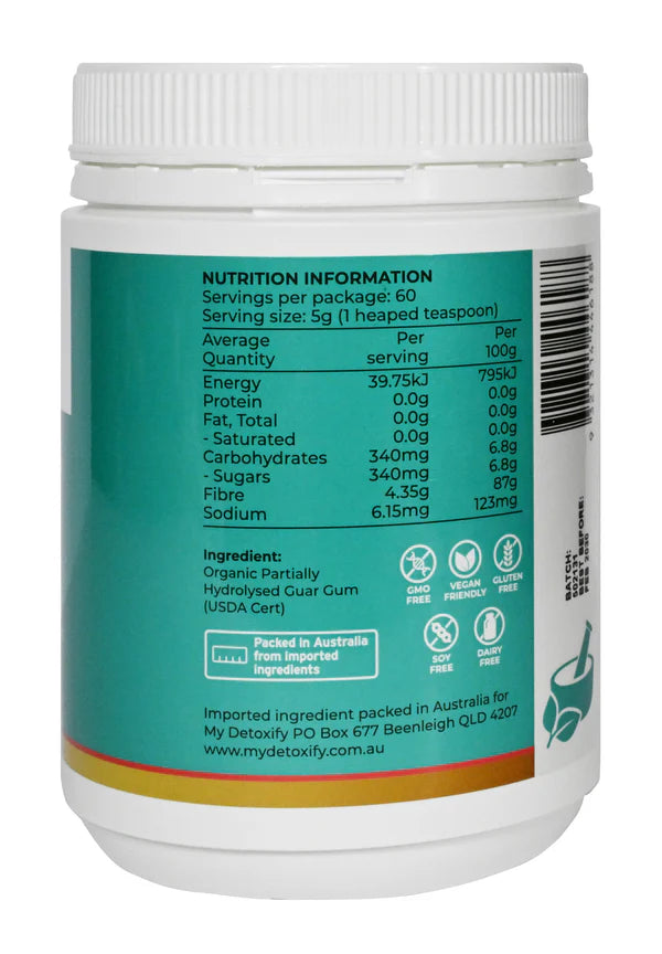 PHGG Partially Hydrolysed Guar Gum (Organic)